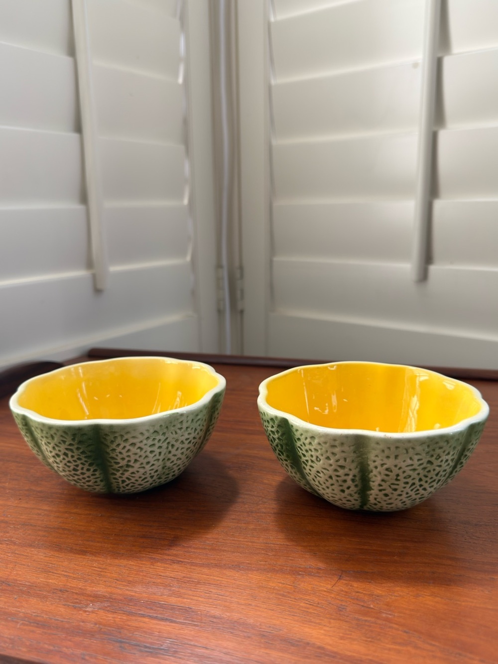 Mid 20th Century - Cantaloupe Fruit Bowls